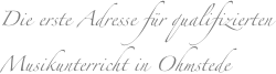 Die erste Adresse für qualifizierten Musikunterricht in Ohmstede